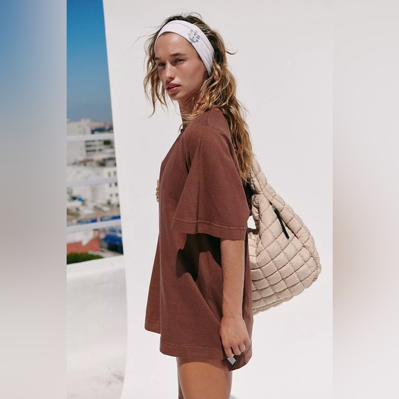 FP Movement by Free People Tops - Free People Movement Icon Tee NWOT Size L Argan Oil Brown